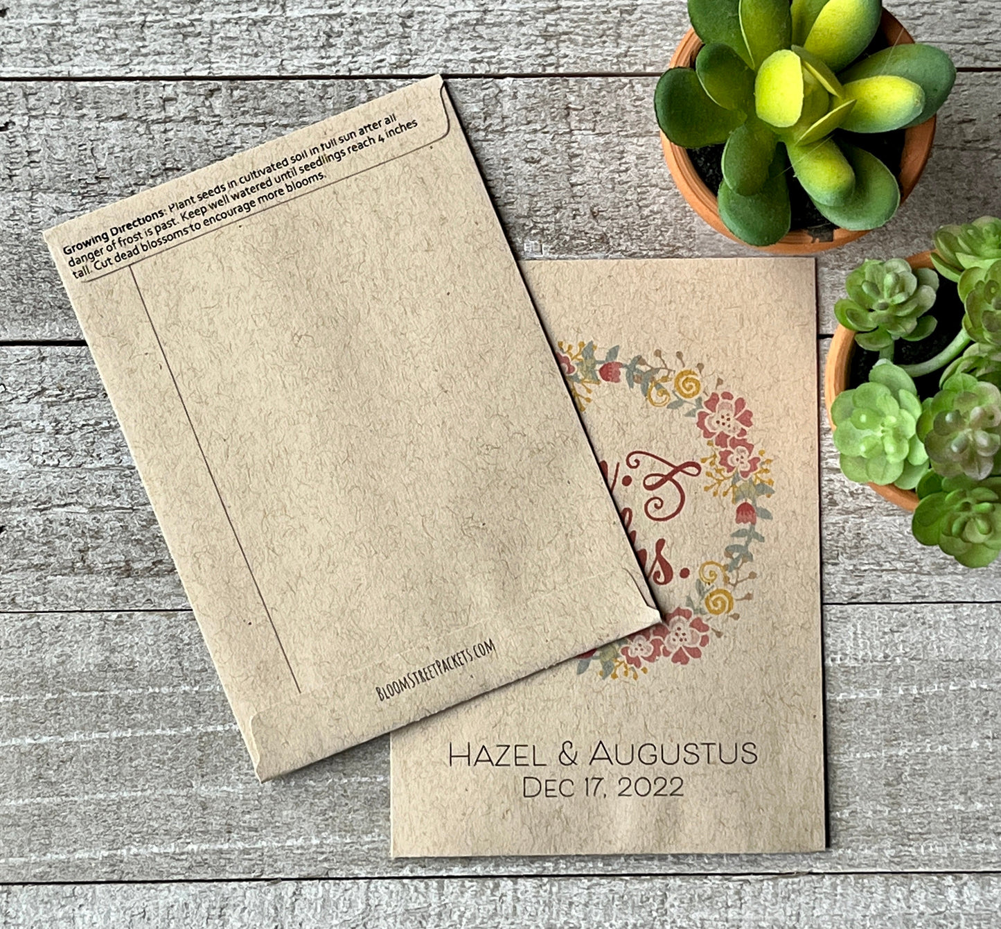 Pastel Mr. & Mrs. Wedding Seed Favor