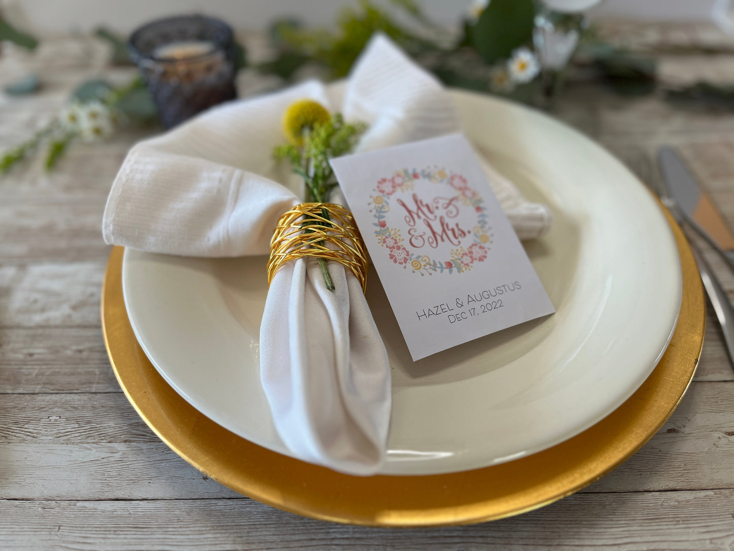 Pastel Mr. & Mrs. Wedding Seed Favor