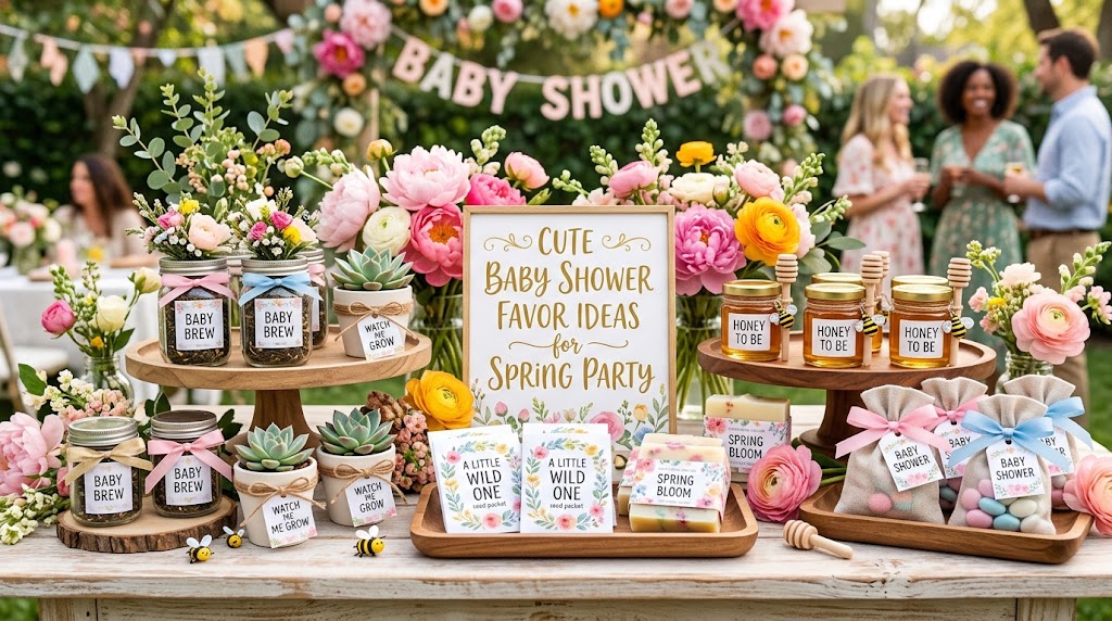Cute Baby Shower Favor Ideas for a Spring Party