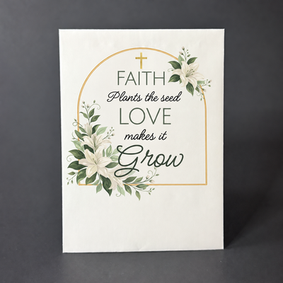 Lily & Gold First Holy Communion Seed Packets