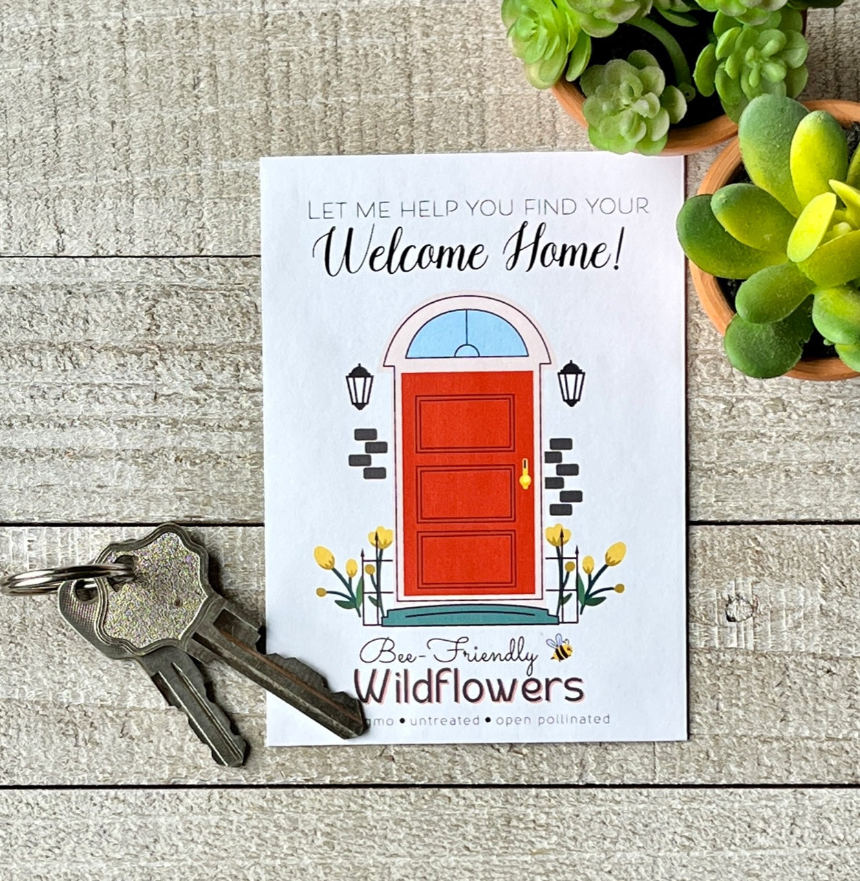 Welcome Home Real Estate Seed Favor