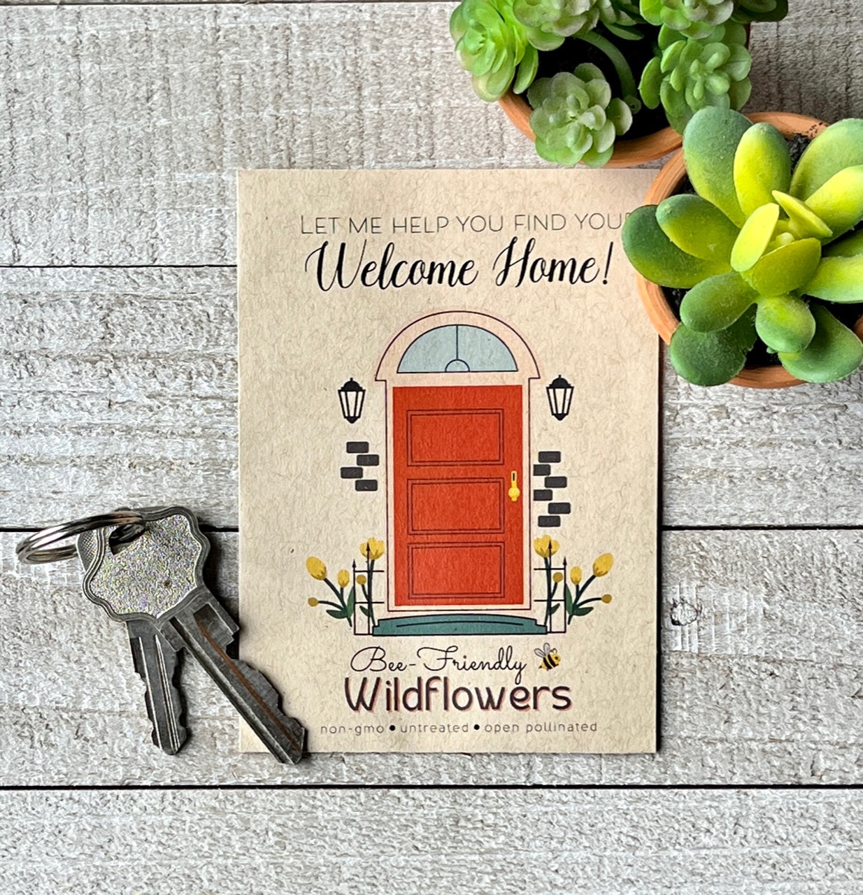 Welcome Home Real Estate Seed Favor