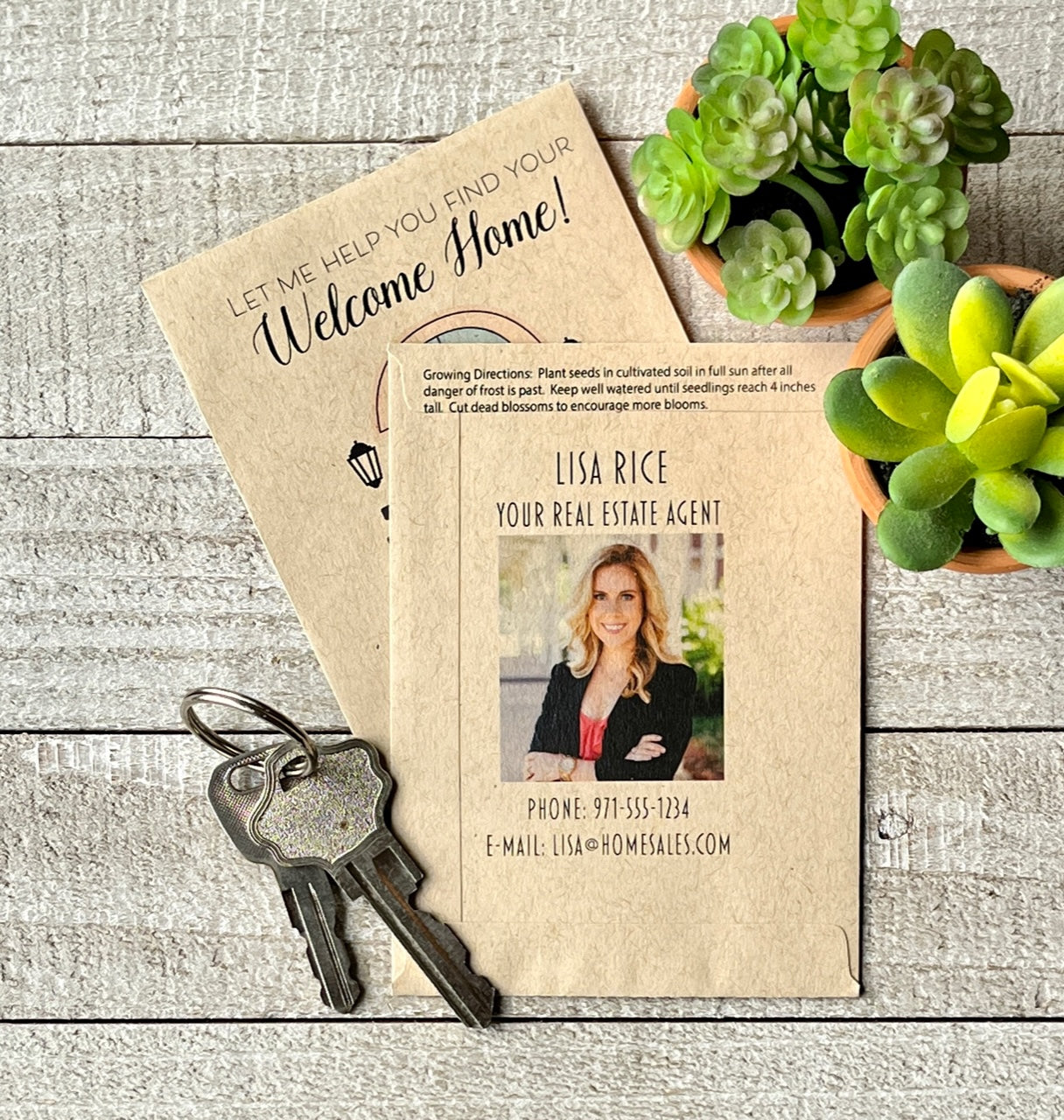 Welcome Home Real Estate Seed Favor