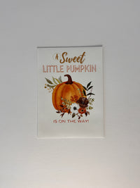 Sweet Little Pumpkin Orange Baby Shower Favor
