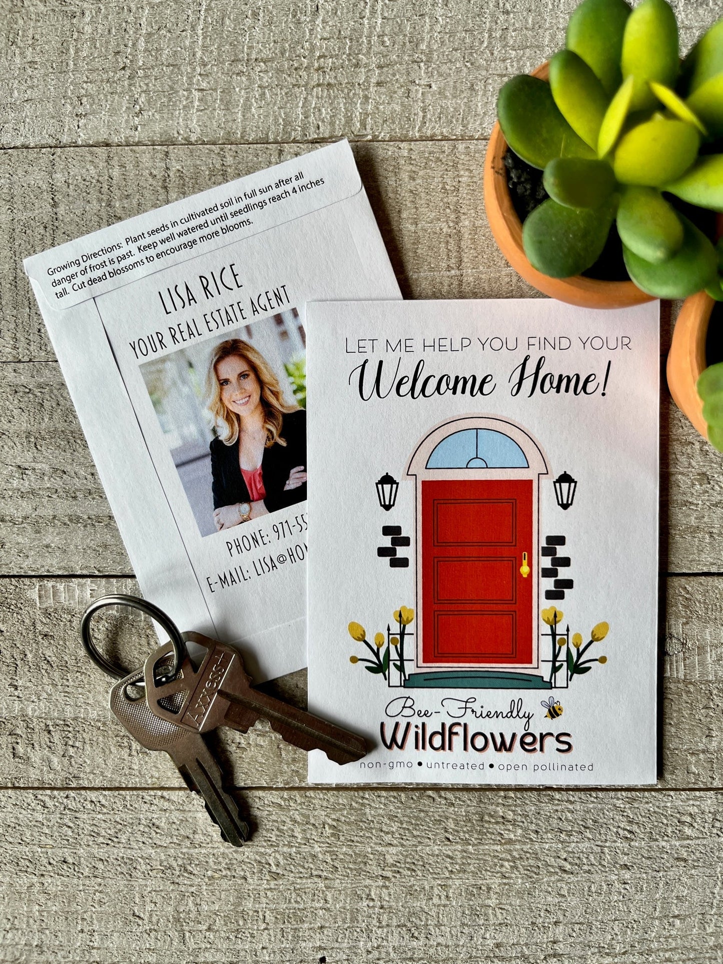 Welcome Home Real Estate Seed Favor