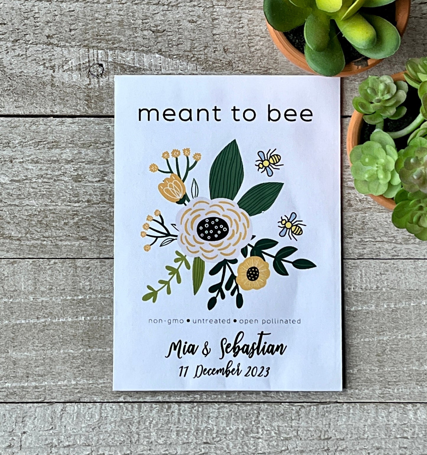 Meant To Bee Wildflower Seed Packet