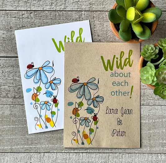 Wild About You Wildflower Seed Favor