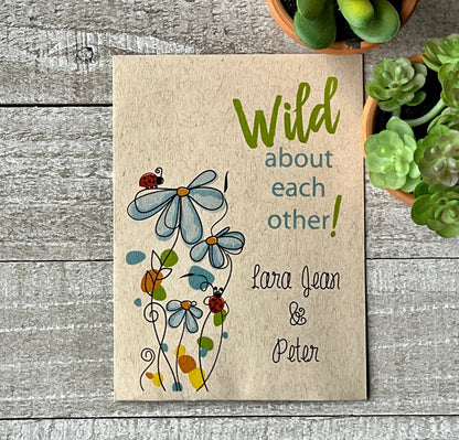 Wild About You Wildflower Seed Favor