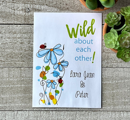 Wild About You Wildflower Seed Favor