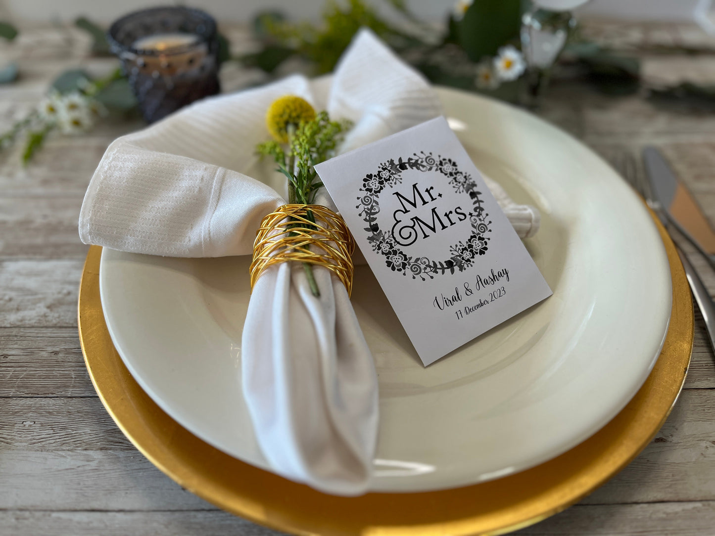 Mr. & Mrs. Wedding Seed Favor