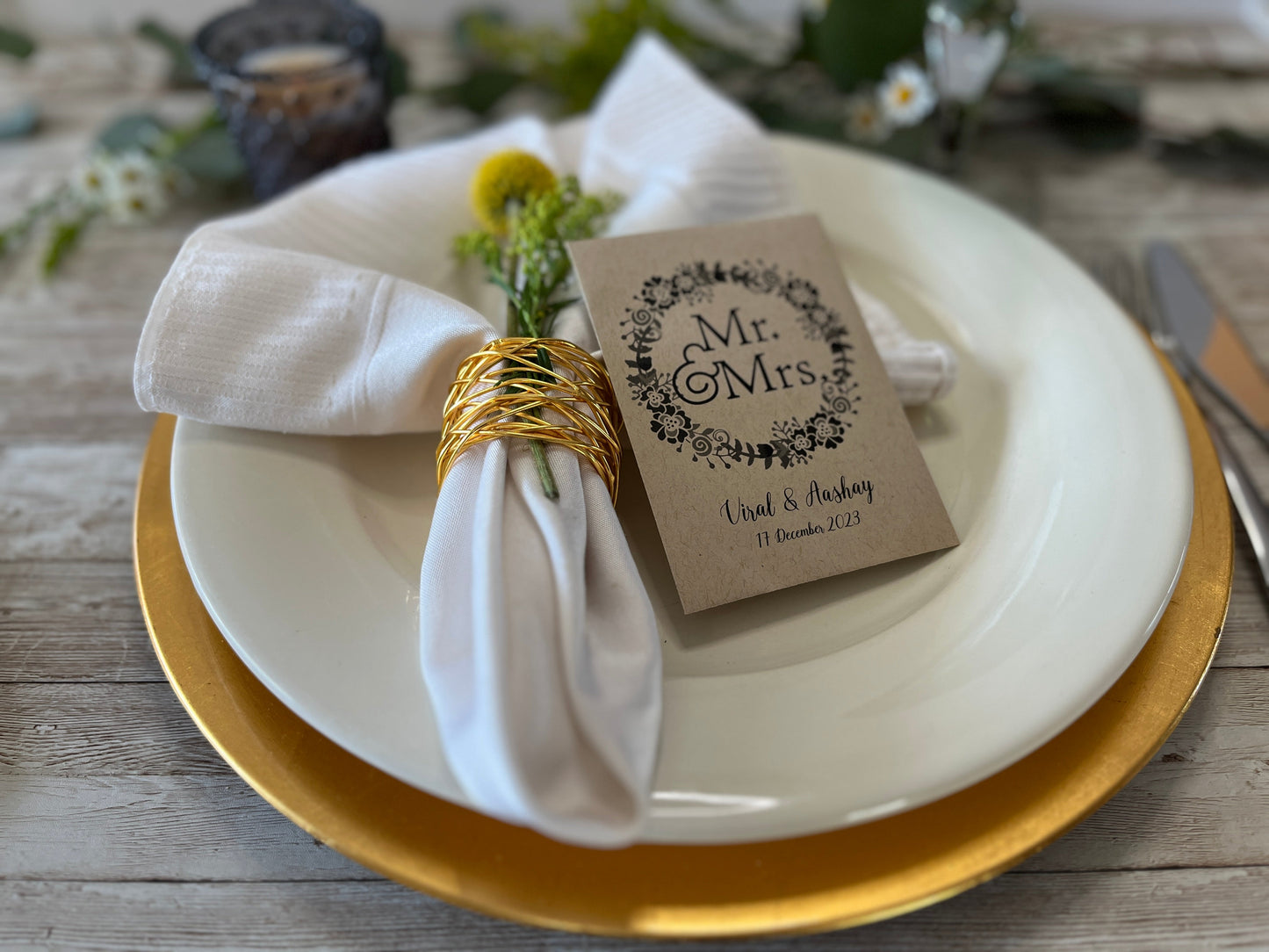 Mr. & Mrs. Wedding Seed Favor