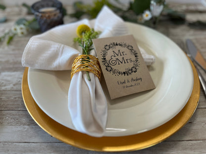 Mr. & Mrs. Wedding Seed Favor
