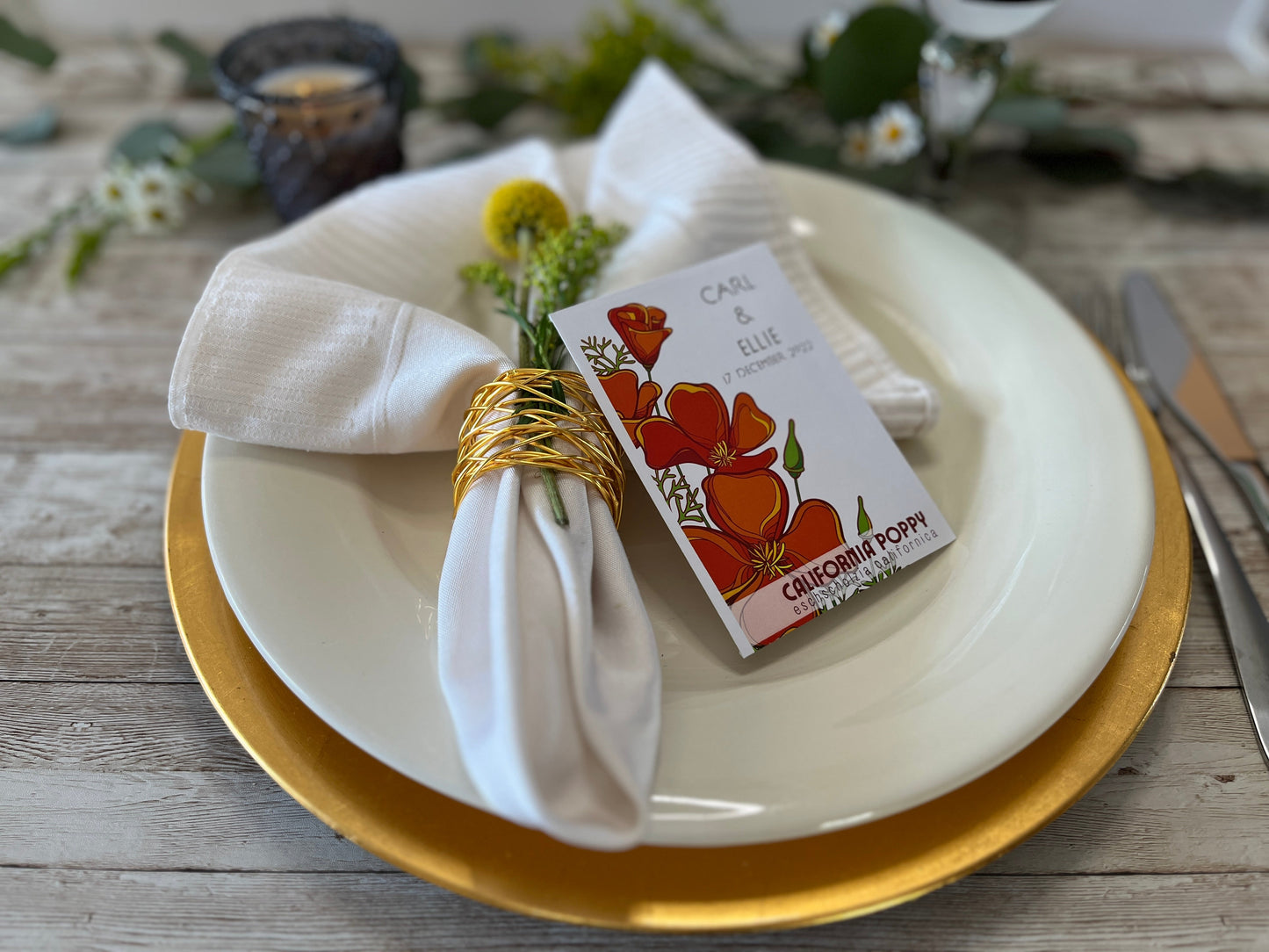 Bold California Poppy Seed Packet