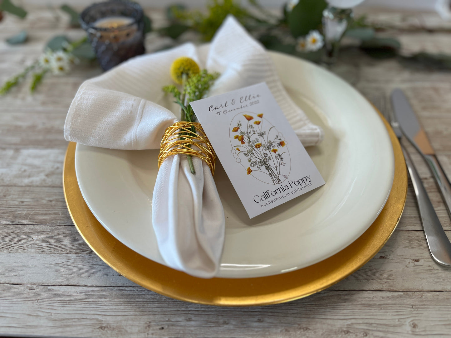 Romantic California Poppy Seed Packet